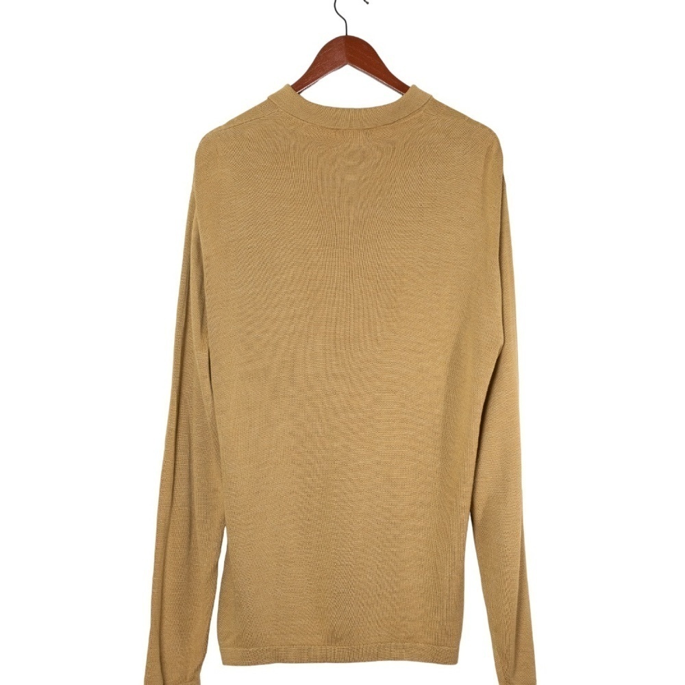 Geoffrey Beene Tussian Silk Blend Collared Sweater Men's Medium 90s Soft Knit - Picture 10 of 11